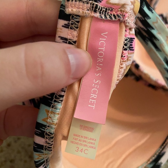 Victoria’s Secret tribal print pink bikini top 34c - Picture 3 of 3